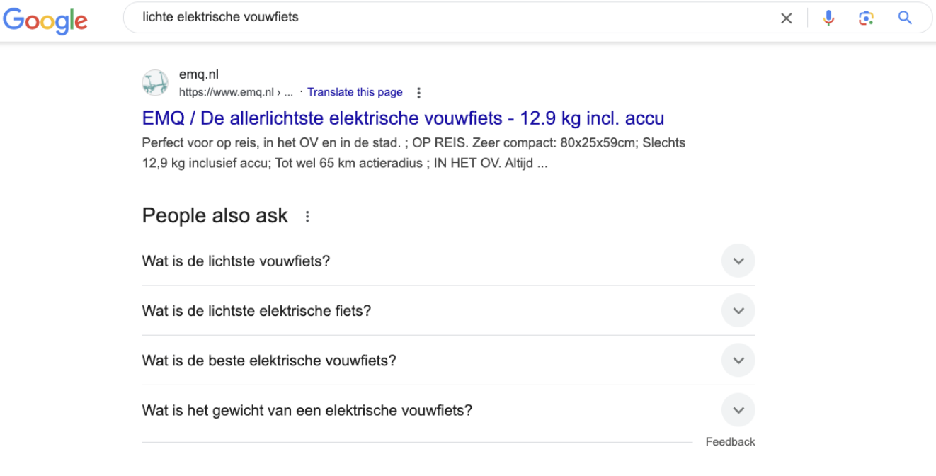 SEO ranking EMQ